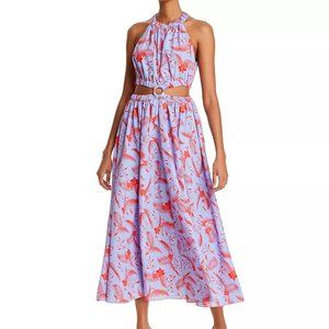 LIKELY Karrica Botanical Print Cutout Dress